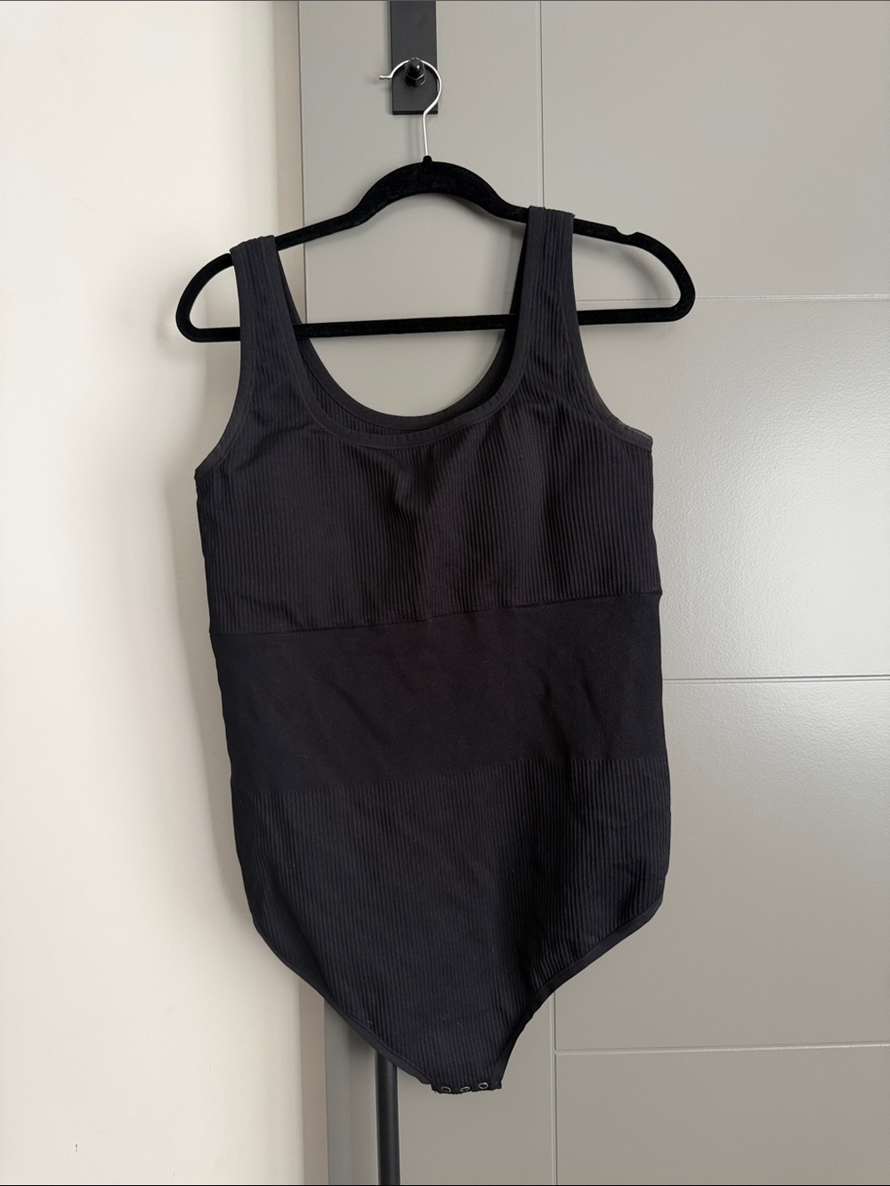 torrid Black Ribbed One-Piece Bodysuit
